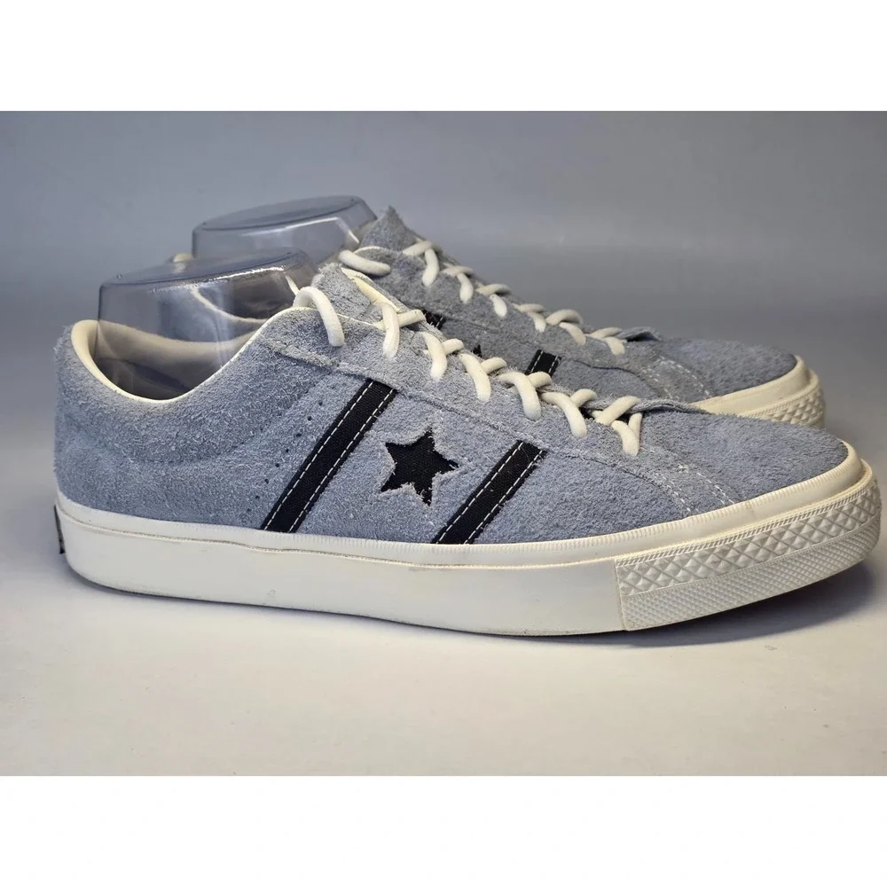 Converse Cons One Star‎ Men's Sneakers Size 8.5 Women's Size 10 Blue Suede Shoes - Picture 3 of 16